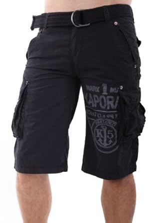 Kaporal 5 Homme Bermudas / Shorts Yoxil Noir W36