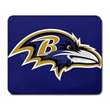 Baltimore Ravens Rectangular Mouse Pad - 9.25 x 7.75 Mouse Mat - Deluxe Mousepad