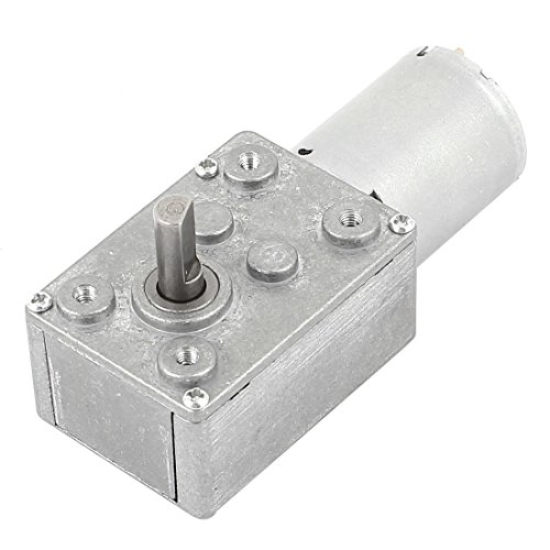 DC 12V 120RPM 6mm Shaft High Torque Worm Gear Box Reduction Motor