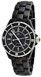 Oniss #ON8046-L Women's Midsized Black Sports Ceramic Watch