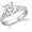 Gorgeous! Women's 14k White-gold (1CT) Moissanite Solitaire Engagement Ring Size 6