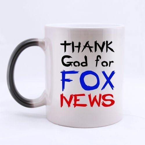 Thank God for Fox News mug Morphing Coffee Mug or Tea Cup,Ceramic Material Mugs