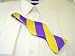 100% Silk Self-Tie Bow Tie - Purple & Gold - Omega Psi Phi, LSU, East Carolina