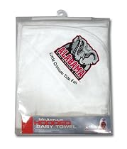 Alabama Crimson Tide Hooded Baby Towel (White)