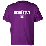 NCAA adidas Weber State Wildcats Purple True Basic T-shirt
