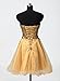 Clearbridal Women's Gold Sparkly Homecoming Dresses 2016 Prom Gowns CSD032