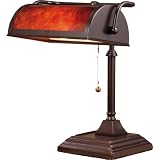 Coffee Painted Bankers Lamp