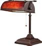 Normande Lighting BL1-103 Coffee Painted Bankers Lamp (Not CA Compliant)