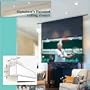 Draper 111335 Matte White: Signature/Series E Electric Screen - HDTV 220" diagonal