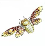 Gorgeous sterling silver plique a jour enamel bee pin or brooch with citrine and diamond accents with presentation box