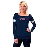 Atlanta Braves Ladies Long Sleeve Armband Jersey Top - by Alyssa Milano 