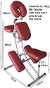 Aluminium Massagestuhl mit Tasche ROT - TSGPS Kingpower