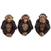 INNOCENT HEAR SEE SPEAK NO EVIL MONKEYS STATUE FIGURE