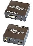 HDMI to DVI with Audio Converter Digital S/PDIF Coax and Analog Stereo Adapter