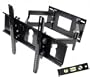 GSI High Grade Sturdy Steel Articulating Full-Motion Dual Arm Wall TV Mount with Tilt and Swivel Functions - for Plasma/LCD/LED/TV/DVD/Combo/Blu-Ray Flat-Panel Monitors/Screens/Displays, Mounting Brackets Fits 32-Inch to 55-Inch Screens