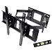 GSI High Grade Sturdy Steel Articulating Full-Motion Dual Arm Wall TV Mount with Tilt and Swivel Functions - for Plasma/LCD/LED/TV/DVD/Combo/Blu-Ray Flat-Panel Monitors/Screens/Displays, Mounting Brackets Fits 32-Inch to 55-Inch Screens
