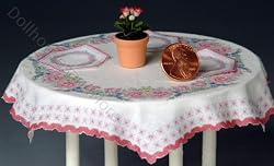 Miniature Rose Tablecloth Kit by Lindee's Little Linens