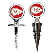 Kansas City Chiefs NFL Cork Screw and Wine Bottle Topper Set by Great American Products