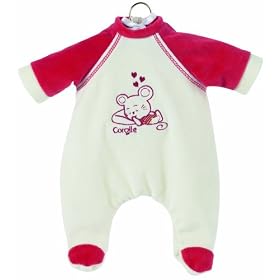 Corolle: (17 Dolls) Les Classiques Red and Ecru Mouse Pajamas by Corolle