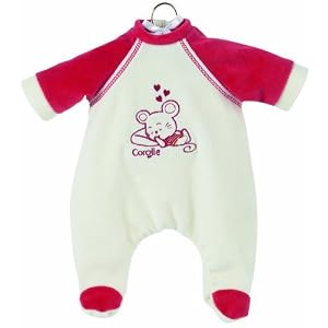 Corolle: (14 Dolls) Les Classiques Red and Ecru Mouse Pajamas by Corolle