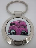 Koolart Vw Transporter Flower Power Camper Van Car Keyring 1992 - Christmas Birthday Gift