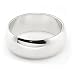 10K White Gold Wedding Bands 7mm half round