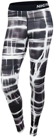 Nike Women's Dri-Fit Pro Printed Compression Training Tights-Black/White/Brown