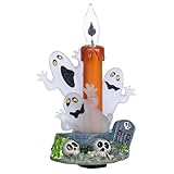 Lights in the Night Ghosts With Flicker Halloween Night Light image