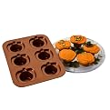 Chicago Metallic 6 cup Pumpkin Cupcake