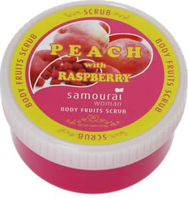 サムライウーマン ボディフルーツスクラブ (ピーチ・ラズベリー)250g
