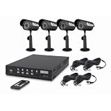 Q See QSD6204C4 250 4 Channel MPEG4 Network DVR Swann SW244-DUM DVR4-1000 with 4 MaxiBrite Cameras