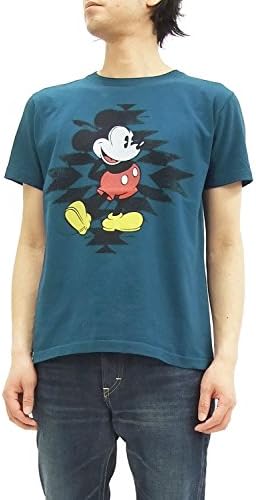 Geronimo T-shirt Mickey Mouse G1621010 Men's Short Sleeve Tee (Medium) Indigo