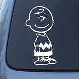 CHARLIE BROWN - Vinyl Decal Sticker #A1338 | Vinyl Color: White