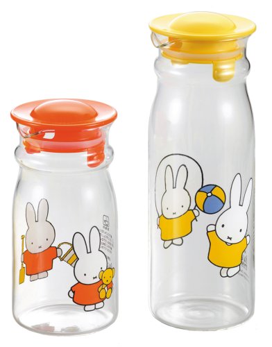 iwaki パイレックス ミッフィーデイリーポット・ペアセット 600ml ・1L PX-DB20