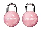 Masterlock Mini Sphero Locks, Pink 2-Pack #2072T
