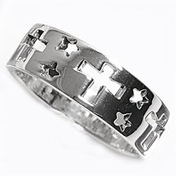 Sterling Silver Ring - Cross - Size: 6-10