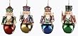 Club Pack of 12 Nutcracker Jingle Bell Christmas Ornaments