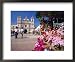 The Church of Virgin De Los Dolores and Flower Stall, Tegucigalpa, Honduras, Central America Collections Framed Art Poster Print by Robert Francis, 22x18