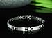 DIAMOND EYE CROSS LINK SOLID STAINLESS STEEL title=