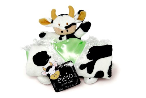 E-I-E-I-O Collection Blanket & Rattle Set (Cow)