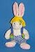Toys : plush beanbag Bunny in Shortalls and Hat