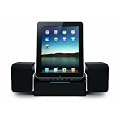 iLuv Audio Cube Hi Fidelity Speaker Dock for iPad, iPad 2, iPad 3 iPhone and iPod with Free iPad 1/2/3 Sleeve - Black (IMM747SBLK)