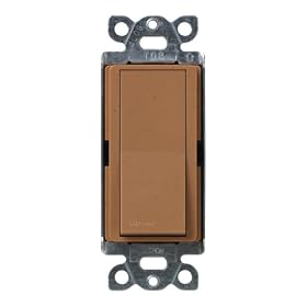Lutron SC-1PS-TC Diva 15-Amp, 120-Volt to 277-Volt Single-pole Switch in Terracotta by Lutron