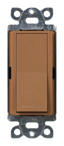 Lutron SC-3PS-TC Diva 15-Amp, 120-Volt to 277-Volt 3-Way Switch in Terracotta
