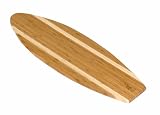 Island Bamboo SRF23 Solana Surf Board Cutting Board, 23-Inch by 7.5-Inch