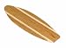 Island Bamboo SRF23 Solana Surf Board Cutting Board, 23-Inch by 7.5-Inch