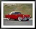 1956 Ford Thunderbird Convertible Framed Art Poster Print, 49x39