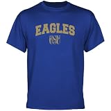 NCAA Coppin State Eagles Royal Blue Logo Arch T-shirt
