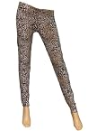 Black & Brown Printed Leggings - M