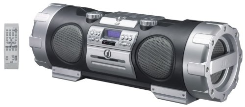 JVC RV-NB 10 B CD-Radiorekorder schwarz/silber